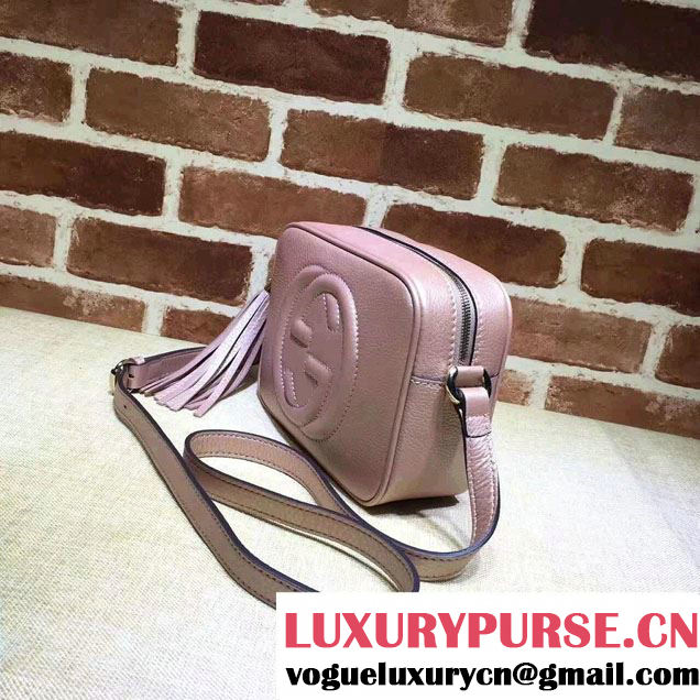 Gucci Soho Leather Disco Small Bag 308364 Pearl Pink