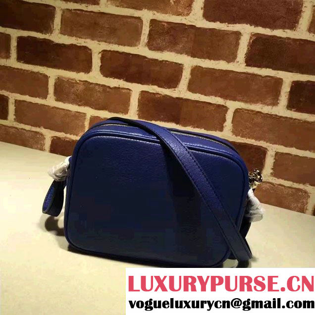 Gucci Soho Leather Disco Small Bag 308364 Blue