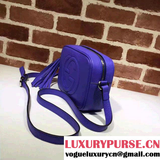 Gucci Soho Leather Disco Small Bag 308364 Light Blue