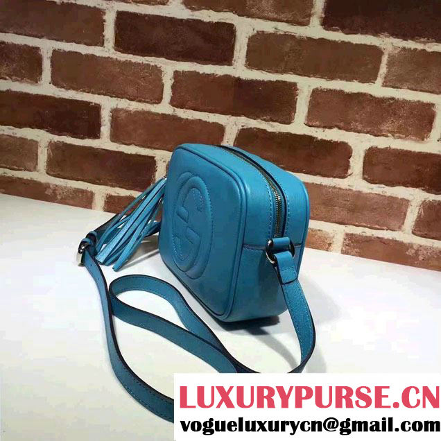 Gucci Soho Leather Disco Small Bag 308364 Sky Blue
