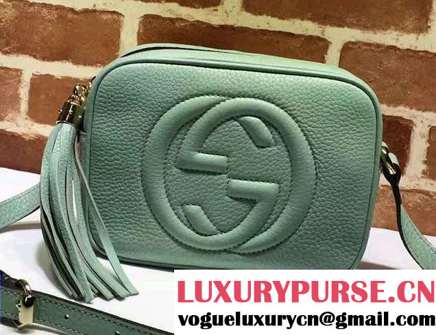 Gucci Soho Leather Disco Small Bag 308364 Pale Green