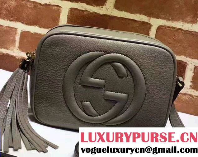 Gucci Soho Leather Disco Small Bag 308364 Gray