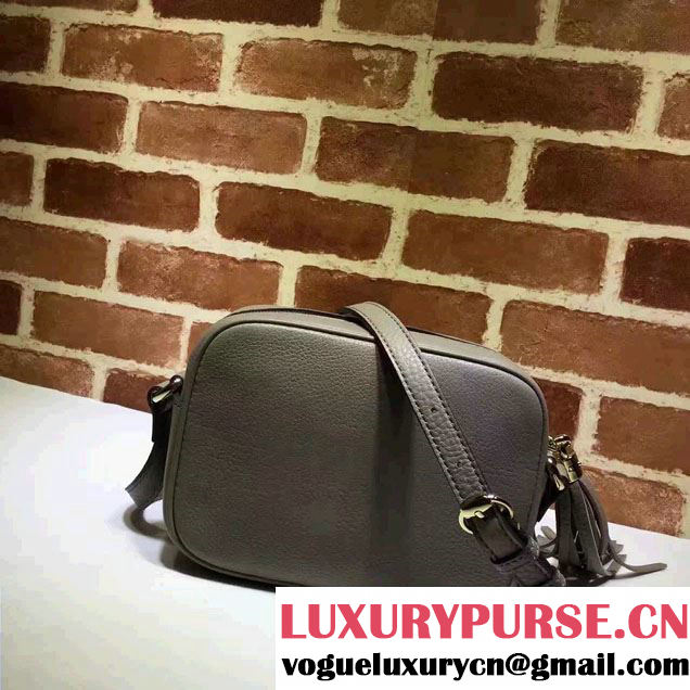 Gucci Soho Leather Disco Small Bag 308364 Gray