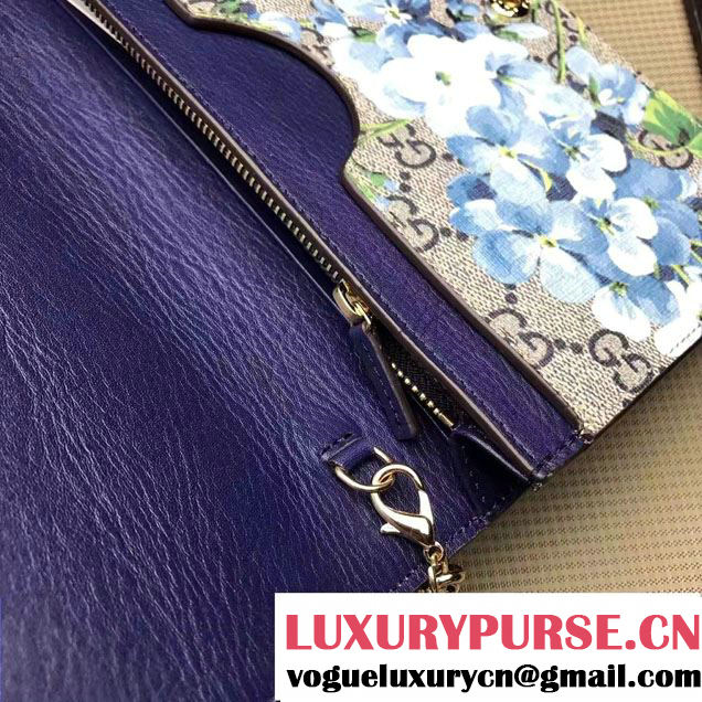 Gucci Blue Blooms Mini Chain Bag 410082 2016
