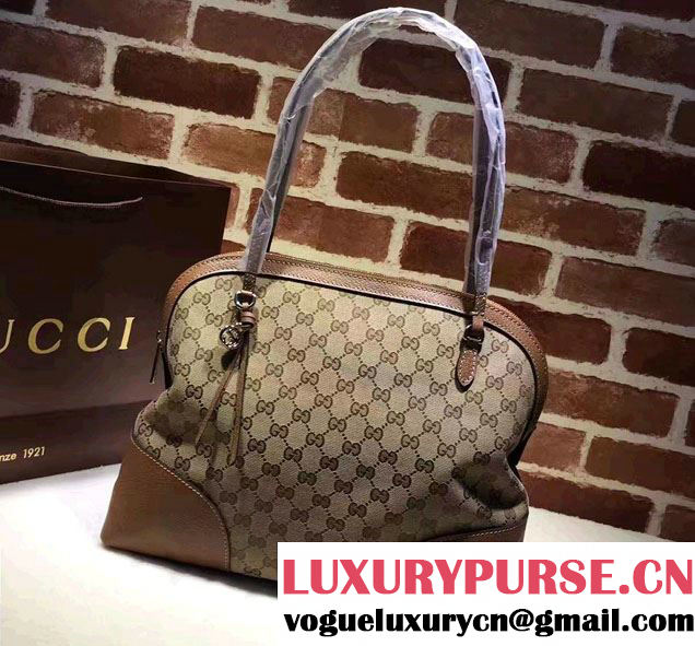 Gucci Bree Original GG Canvas Shoulder Bag 323673 Brown