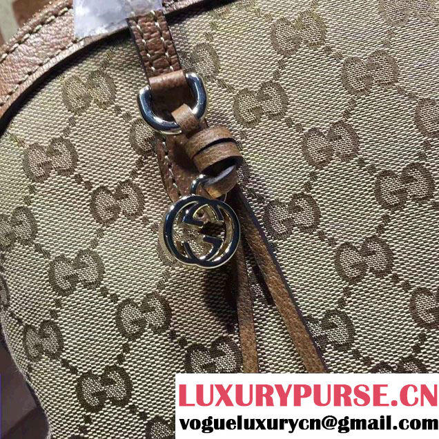 Gucci Bree Original GG Canvas Shoulder Bag 323673 Brown