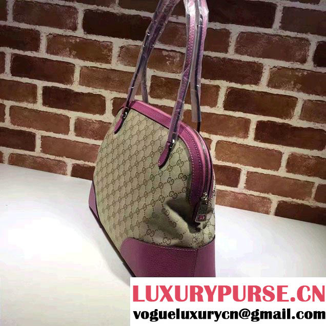 Gucci Bree Original GG Canvas Shoulder Bag 323673 Fuchsia