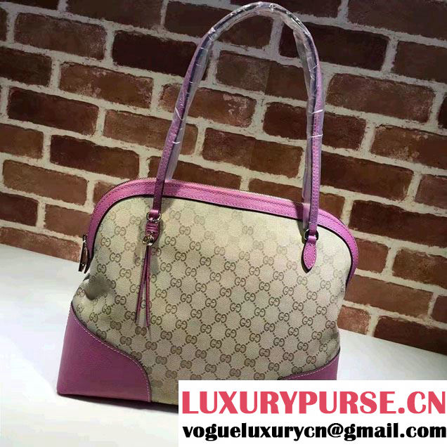Gucci Bree Original GG Canvas Shoulder Bag 323673 Fuchsia