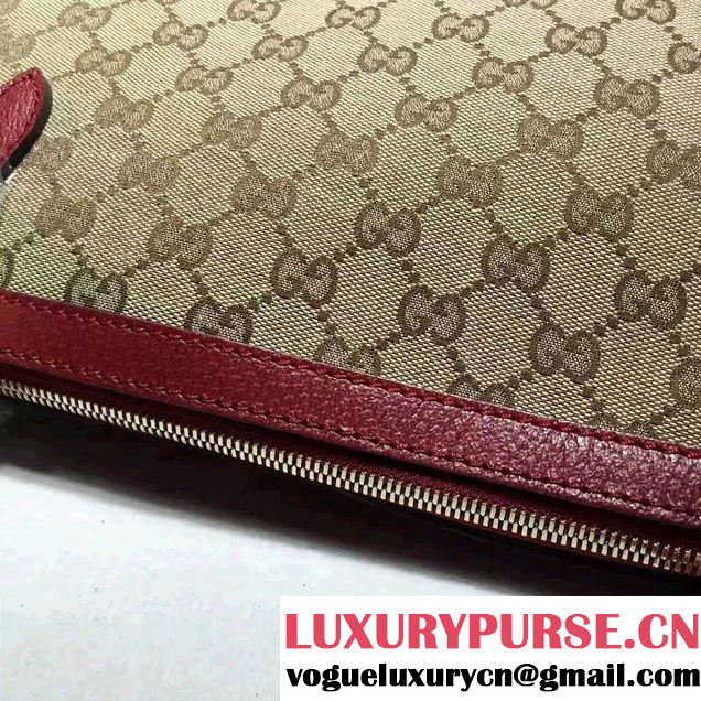 Gucci Bree Original GG Canvas Shoulder Bag 323673 Red