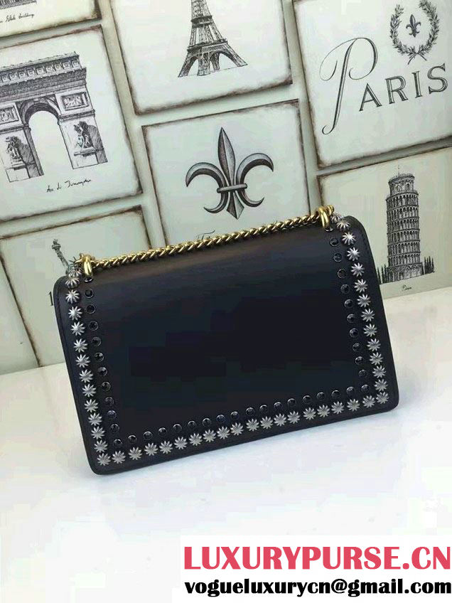 Gucci Dionysus Studded Shoulder Small Bag 400249 Black 2016