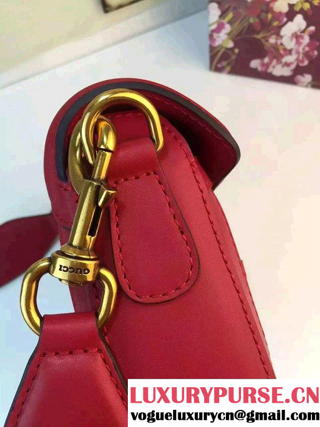 Gucci Lady Web Original GG Canvas Shoulder Small Bag 384821 Red