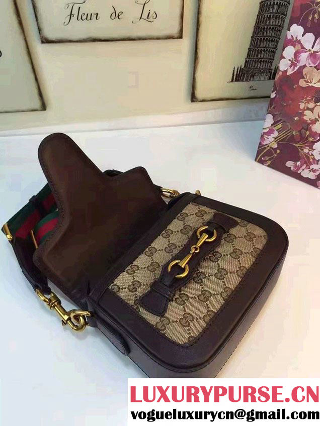 Gucci Lady Web Original GG Canvas Shoulder Small Bag 384821 Coffee