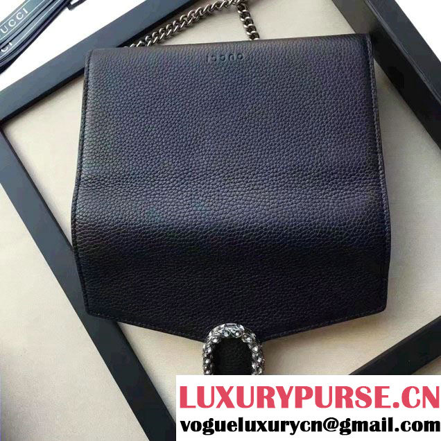 Gucci Dionysus Leather Mini Chain Wallet Bag 401231 Black 2017