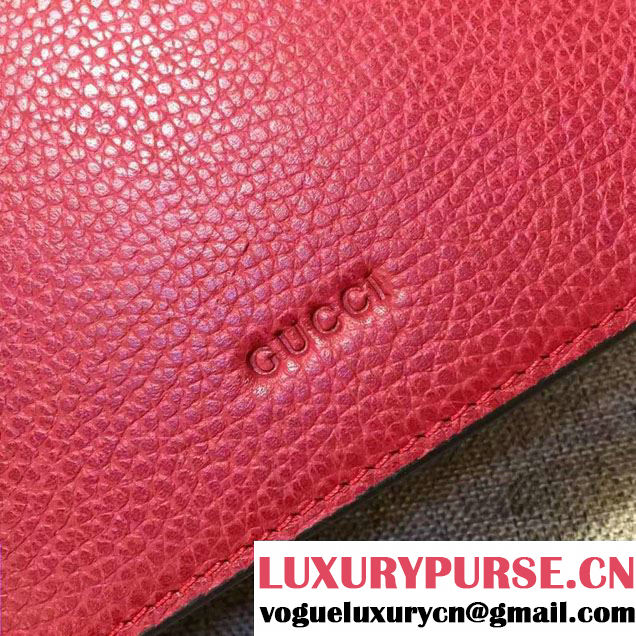 Gucci Mini Dionysus Leather Shoulder Bag 421970 Red 2017