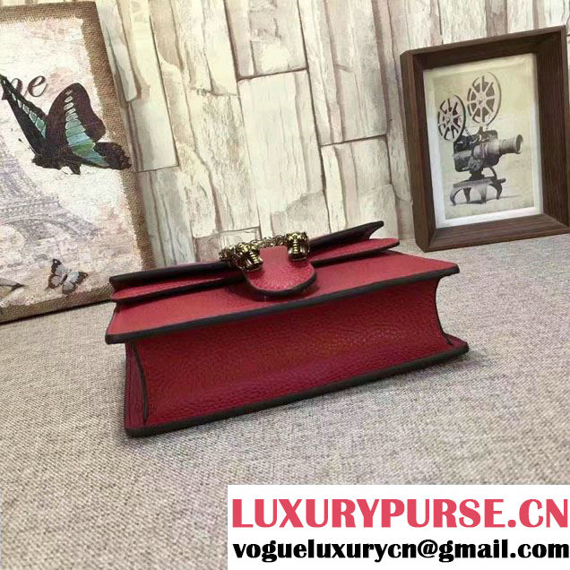 Gucci Mini Dionysus Leather Shoulder Bag 421970 Red 2017