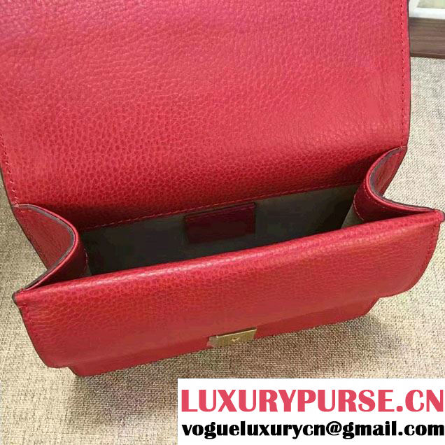 Gucci Mini Dionysus Leather Shoulder Bag 421970 Red 2017