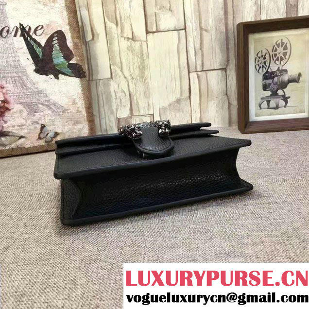 Gucci Mini Dionysus Leather Shoulder Bag 421970 Black 2017
