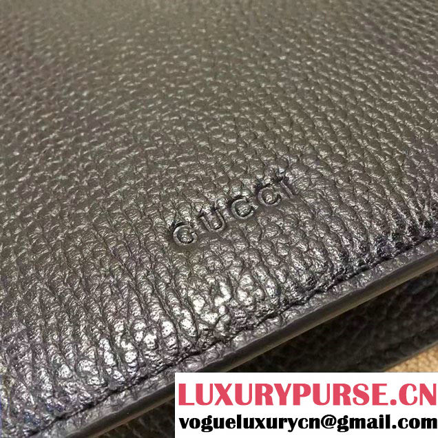 Gucci Mini Dionysus Leather Shoulder Bag 421970 Black 2017