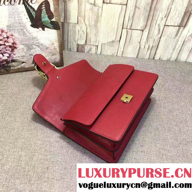 Gucci Dionysus Leather Shoulder Small Bag 400249 Red 2017