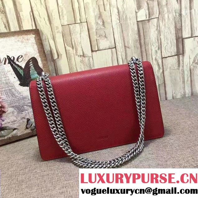 Gucci Dionysus Leather Shoulder Small Bag 400249 Red 2017