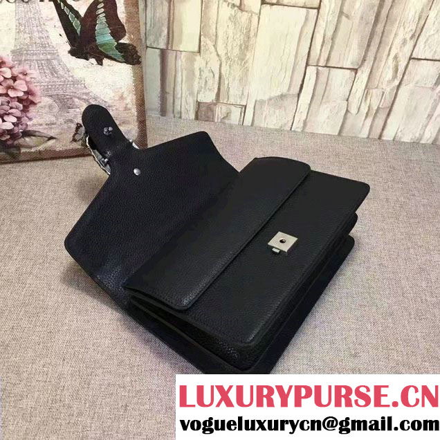 Gucci Dionysus Leather Shoulder Small Bag 400249 Black 2017