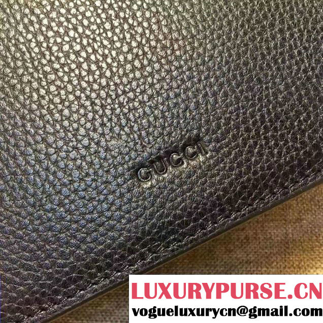 Gucci Dionysus Leather Shoulder Small Bag 400249 Black 2017