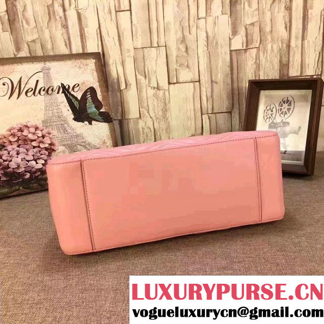 Gucci GG Marmont Matelassé Chevron Chain Shoulder Medium Bag 453569 Pink 2016