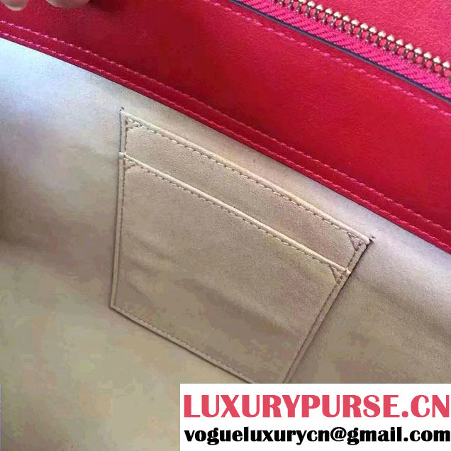 Gucci Soft Signature Shoulder Large Bag 453771 Red 2017