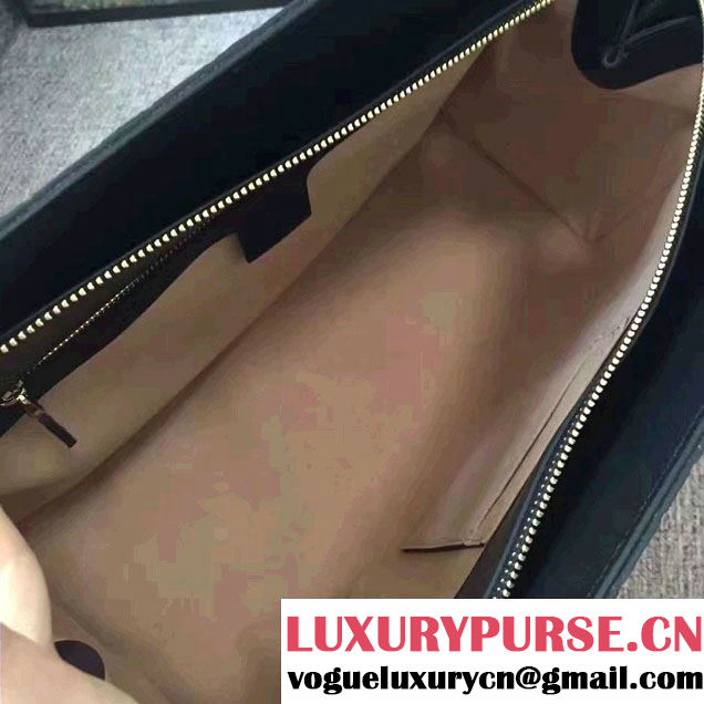 Gucci Soft Signature Shoulder Large Bag 453771 Black 2017