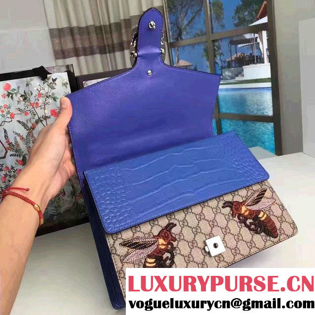 Gucci Dionysus Embroidered Tiger and Bee Shoulder Medium Bag 403348/400235 2017