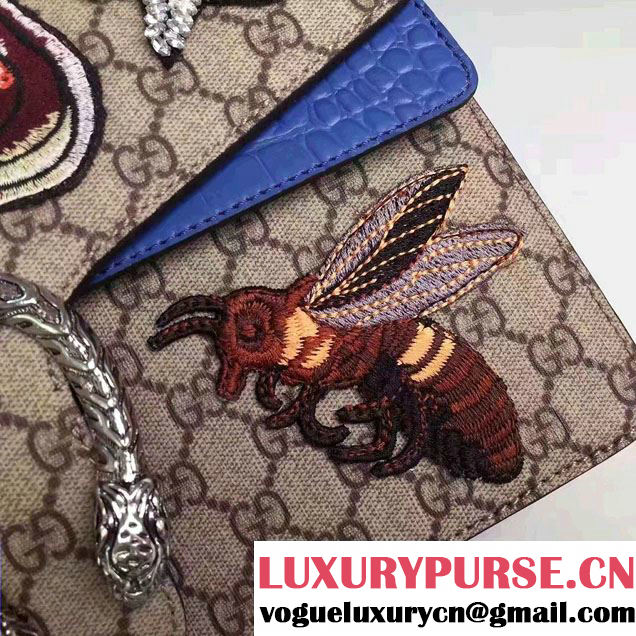 Gucci Dionysus Embroidered Tiger and Bee Shoulder Medium Bag 403348/400235 2017
