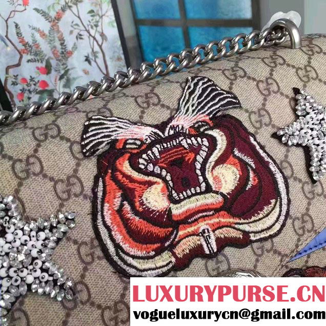 Gucci Dionysus Embroidered Tiger and Bee Shoulder Medium Bag 403348/400235 2017