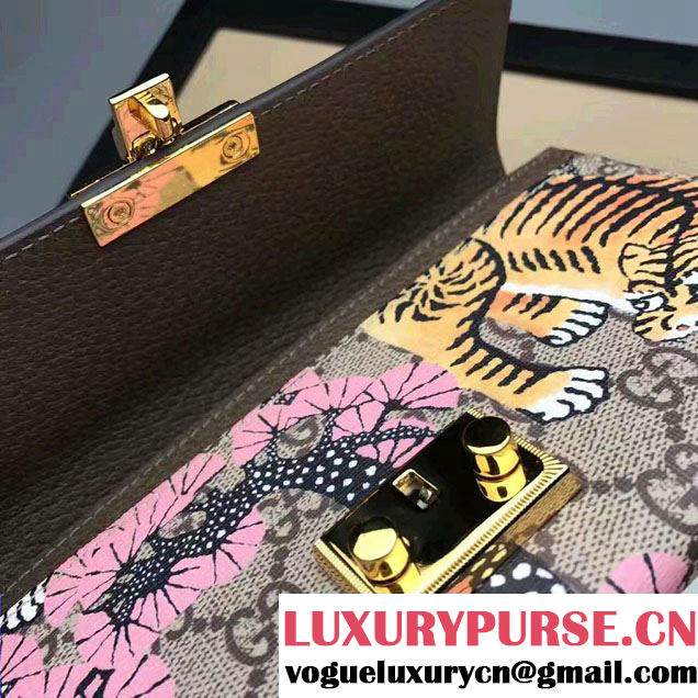 Gucci Padlock Continental Chain Wallet Bag 453506 Bengal Pink 2017