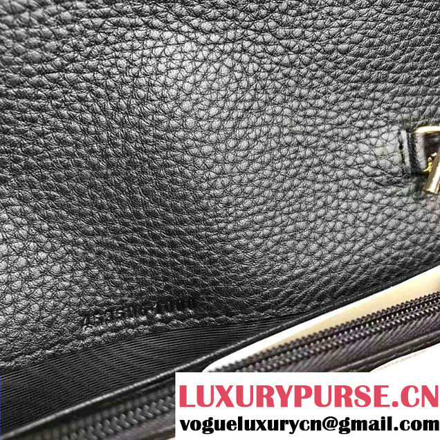 Gucci Padlock Leather Continental Chain Wallet Bag 453506 Black 2017