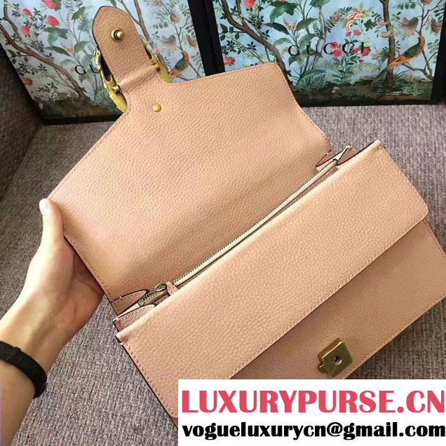Gucci Dionysus Leather Shoulder Small Bag 400249 Nude 2017
