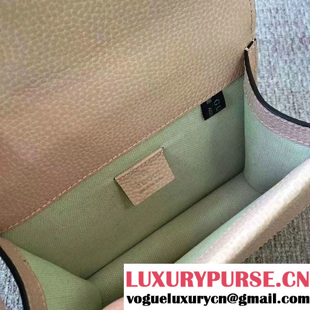 Gucci Mini Dionysus Leather Shoulder Bag 421970 Nude 2017