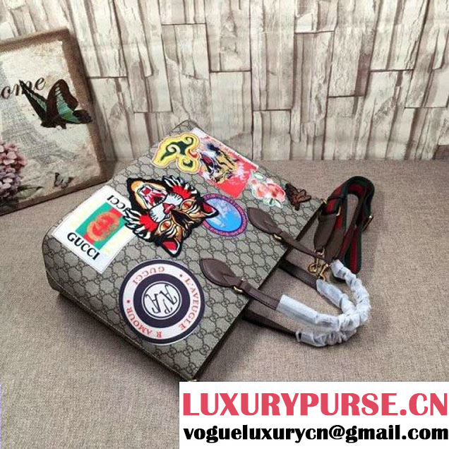 Gucci 474085 Courrier Soft GG Supreme Tote Bag 2017 (1B77-7091532 )