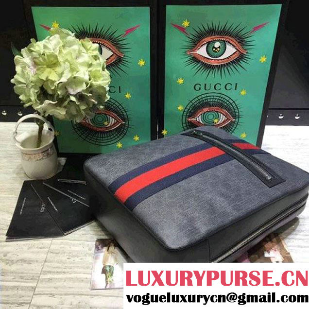 Gucci GG Supreme Backpack with Web 2017 (2A068-7091530 )