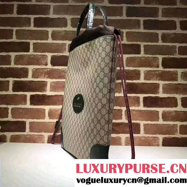 Gucci 473872 GG Supreme Drawstring Backpack Green 2017 (XYS-7091525 )