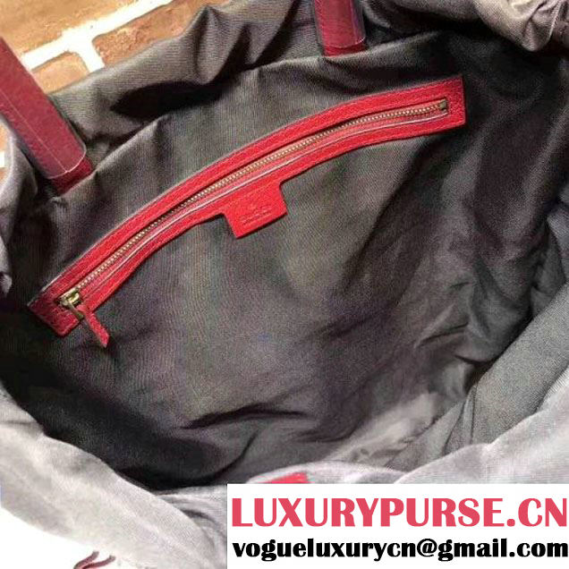 Gucci 473872 GG Supreme Drawstring Backpack Red 2017 (XYS-7091523 )