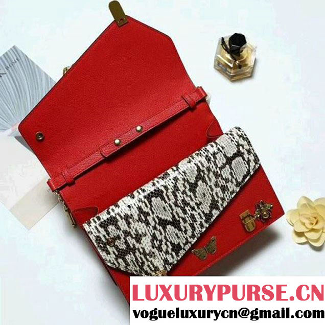 Gucci Ottilia leather Small Top Handle 488715 Red 2017 (2A010-7100810 )