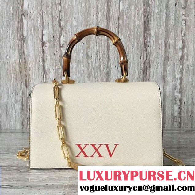 Gucci Ottilia leather Small Top Handle 488715 White 2017 (SLP-70100807 )