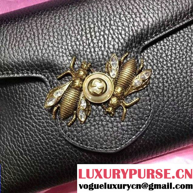 Gucci Broadway Leather Mini Bag Black 2017 (2A068-7100817 )