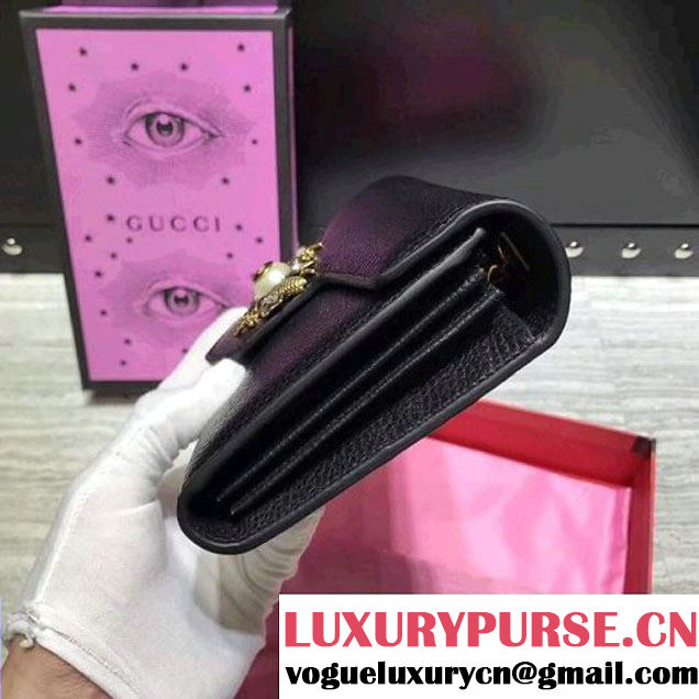 Gucci Broadway Leather Mini Bag Black 2017 (2A068-7100817 )