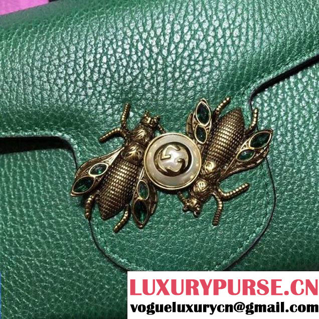 Gucci Broadway Leather Mini Bag Green 2017 (2A068-7100815 )