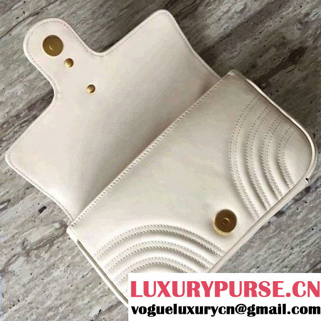 Gucci GG Marmont Chain Belt Bag With Pearls 476809 White 2017 (SLP-70100803 )