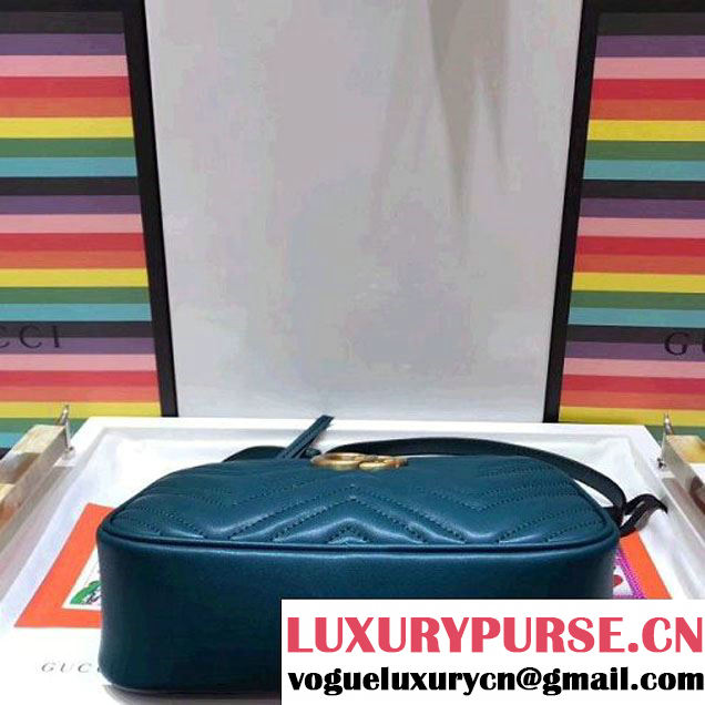 Gucci GG Marmont Matelassé Small Camera Shoulder Bag 447632 Green 2017 (SPM-7092815 )