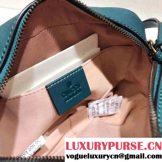 Gucci 448065 GG Marmont Matelassé Chevron Mini Chain Shoulder Camera Bag Green 2017 (SPM-7092814 )