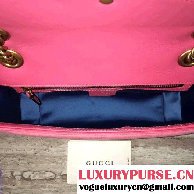 Gucci GG Marmont Velvet Small Shoulder Bag 443497 Pink 2017 (SLP-7091505 )