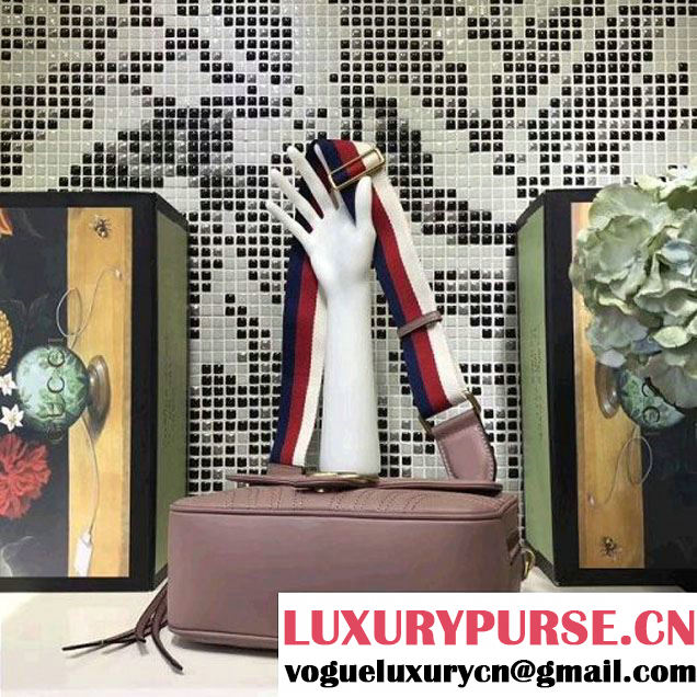 Gucci GG Marmont Matelassé Shoulder Bag 498100 Nude 2017 (XYS-7102422 )